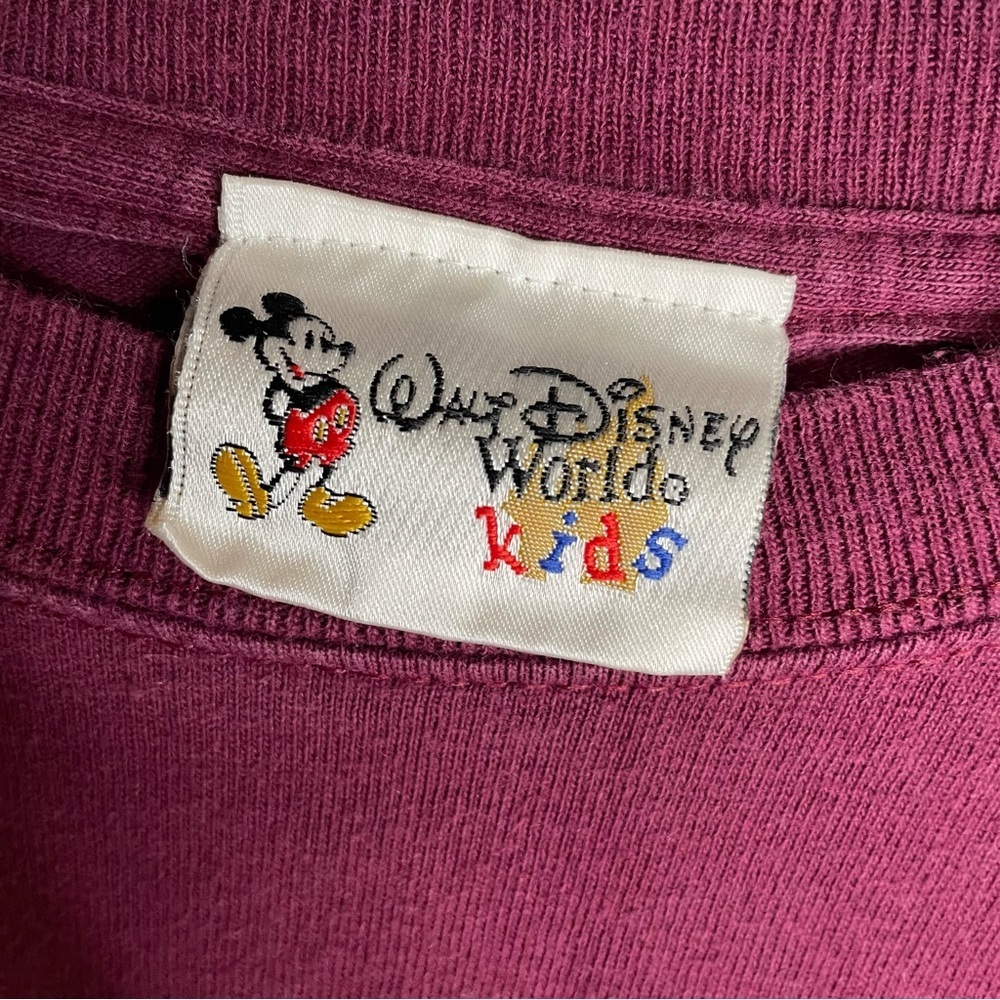 Vintage Disney Twilight Zone Tower Of Terror Mickey Mouse tshirt medium burgundy - Picture 5 of 7